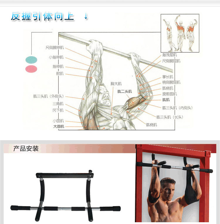 Thickened Steel Pull Bar Doorw - Chin Bar Doorway review and price