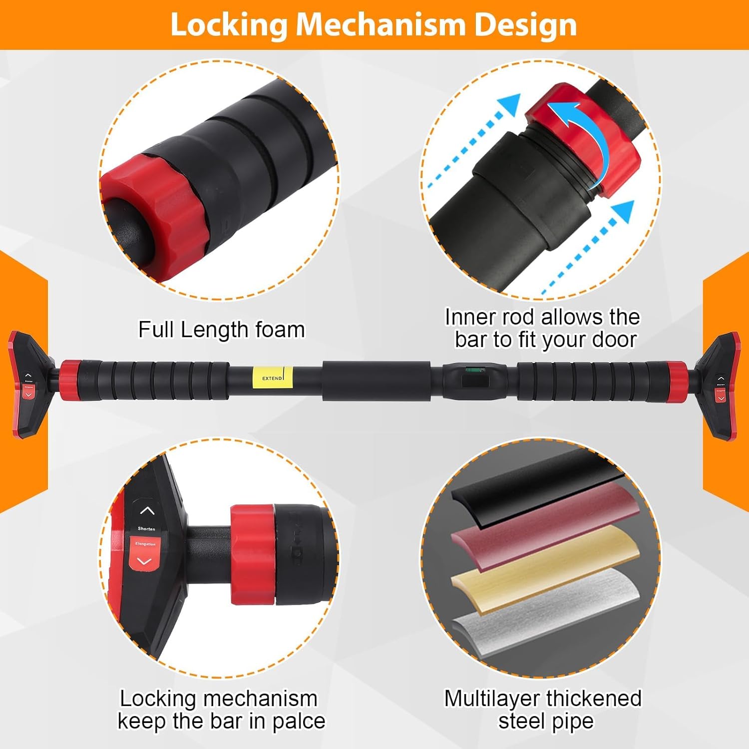 Pull-Up Bar,Chin Up Bar for Do - Chin Bar Doorway review and price